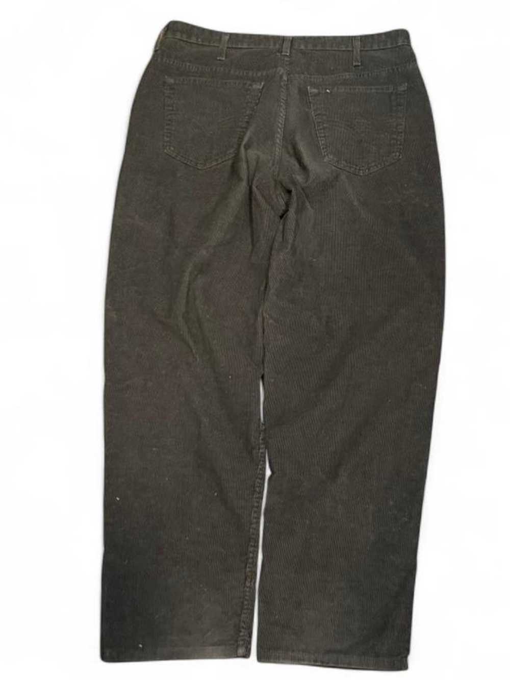 Vintage 90s Levis Brown Corduroy Wide Leg Trousers Made in Canada